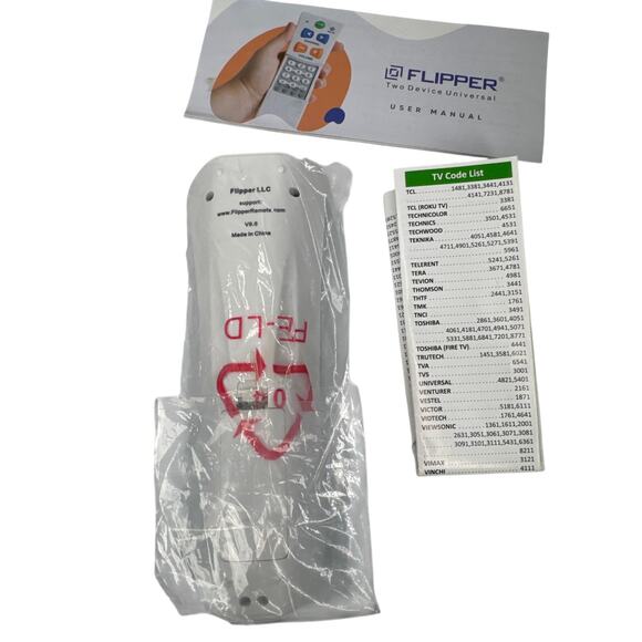 Flipper universal tv remote control white - Picture 3 of 4